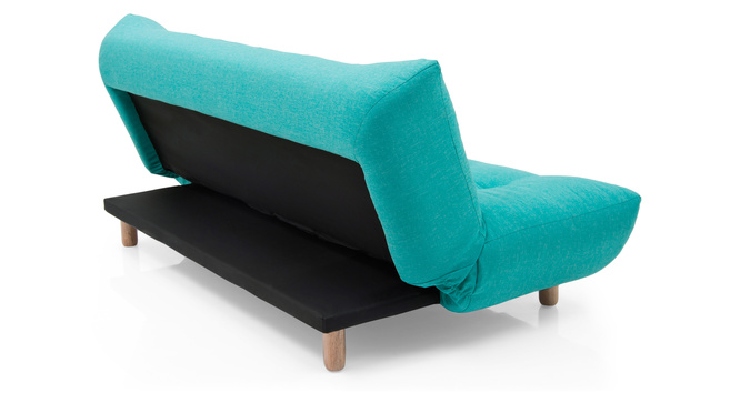Solonic Fabric Sofa Cum Bed(Blue)